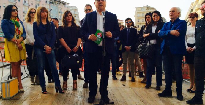 AMMINISTRATIVE 2016 | Guccione a piazza Bilotti: «Sarà il polmone verde della città»