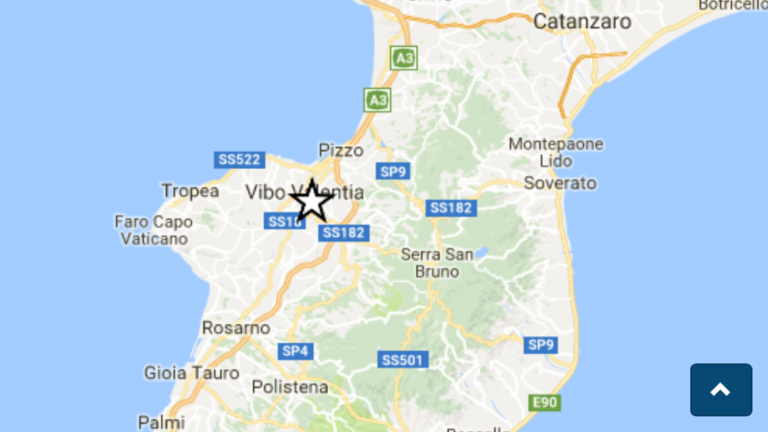 Scossa di terremoto in provincia di Vibo Valentia, paura nella popolazione