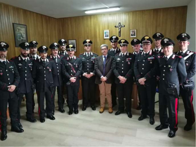 Il procuratore Spagnuolo visita la stazione dei carabinieri di San Giovanni in Fiore