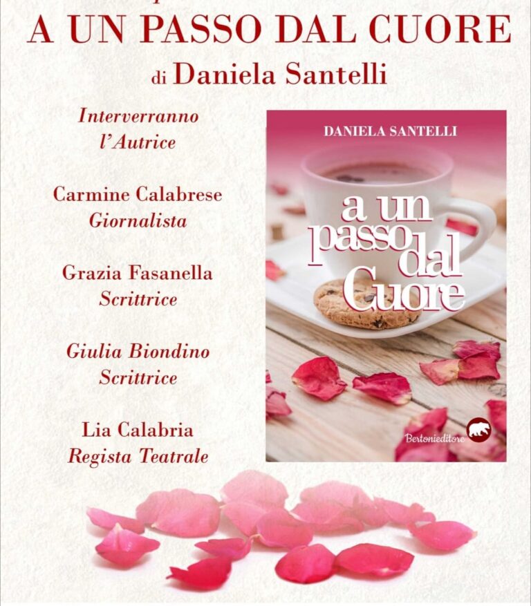 Domani la presentazione del romanzo d’amore dell’avvocato Daniela Santelli