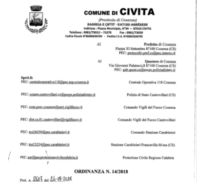 Gole del Raganello, ordinanza del sindaco di Civita: «Ingresso vietato»