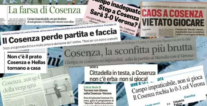 Cosenza-Verona: i titoli dei giornali di tutta Italia