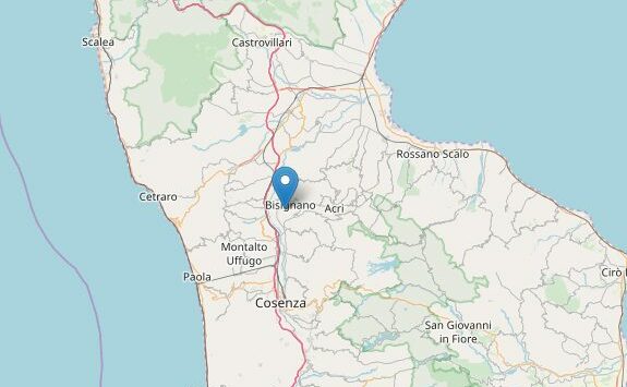 Forte scossa di terremoto nel Cosentino: ecco l’epicentro