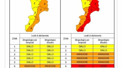 Allerta meteo rossa in Calabria, ecco le zone più critiche