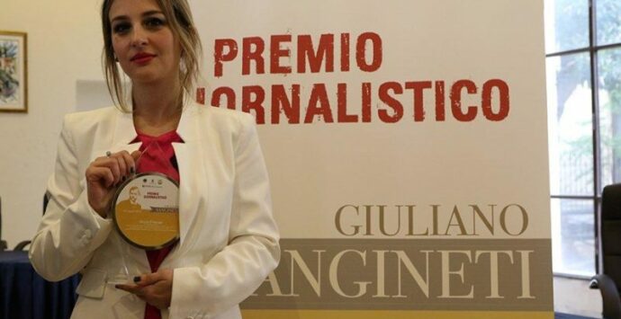Il premio giornalistico “Giuliano Sangineti” ad Alessia Principe