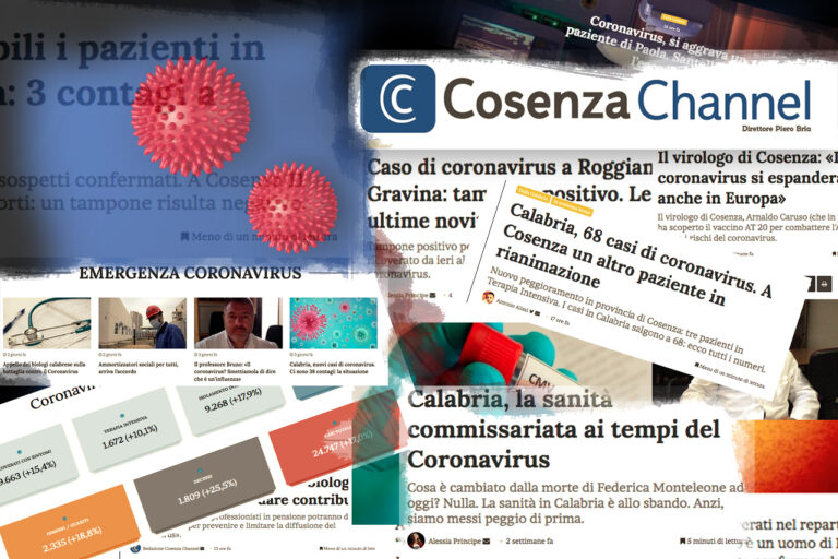 La cronistoria dell’emergenza coronavirus in Calabria (fino a ieri)