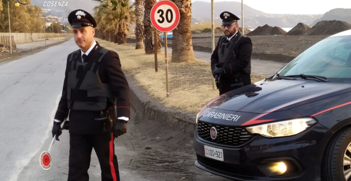 Alto Tirreno Cosentino, controlli dei Carabinieri: un arrestato e un denunciato