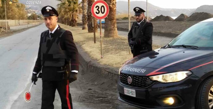 I carabinieri arrestano tre persone tra Scalea e Praia a Mare