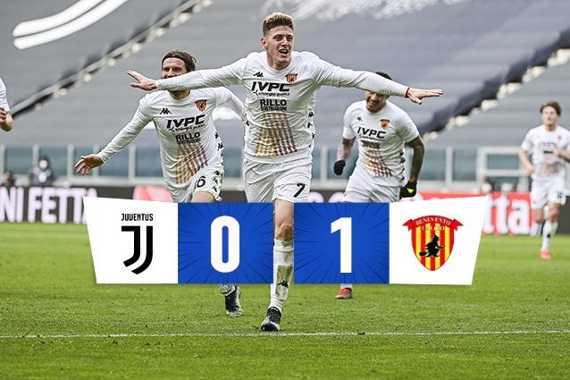 Serie A, clamoroso all’Allianz: il Benevento batte la Juve. Bene l’Atalanta