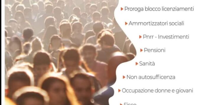 L’Italia del domani, i sindacati calabresi scendono in piazza
