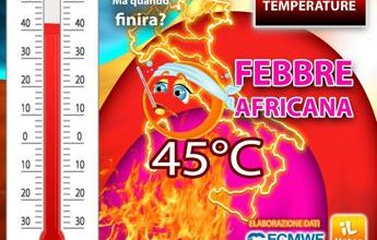 Caldo africano, temperature record sull’Italia: il meteo della settimana