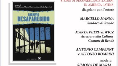Archivio Desaparecido: a Rende si presenta il progetto in anteprima per il sud Italia