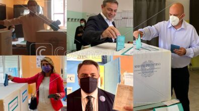 Cosenza, candidati a sindaco alle urne: ecco le foto – LIVE