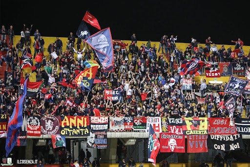 Benevento-Cosenza, il dato definitivo dei supporter dei Lupi nel settore ospiti
