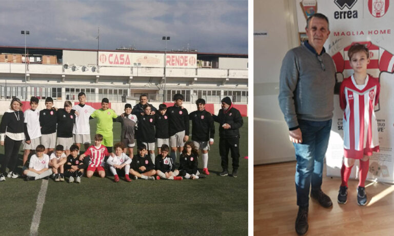 Il Rende Calcio ospita bambini ucraini e Danyil va già in campo