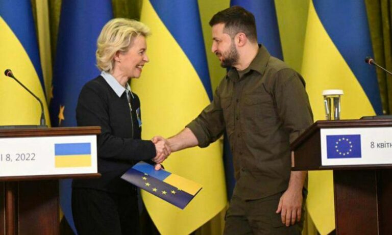 Von der Leyen a Zelensky: «Inizia oggi il cammino dell’Ucraina verso l’Ue»