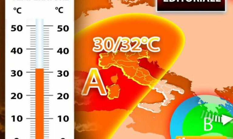 Meteo, in Italia previsti 30-32 gradi fino alla giornata di venerdì