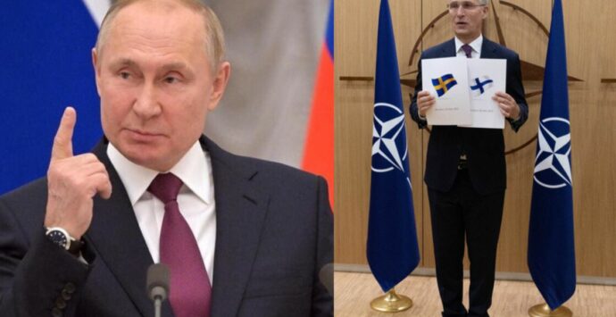 Putin minaccia la Nato: «Risposta Russia in caso di basi in Svezia e Finlandia»