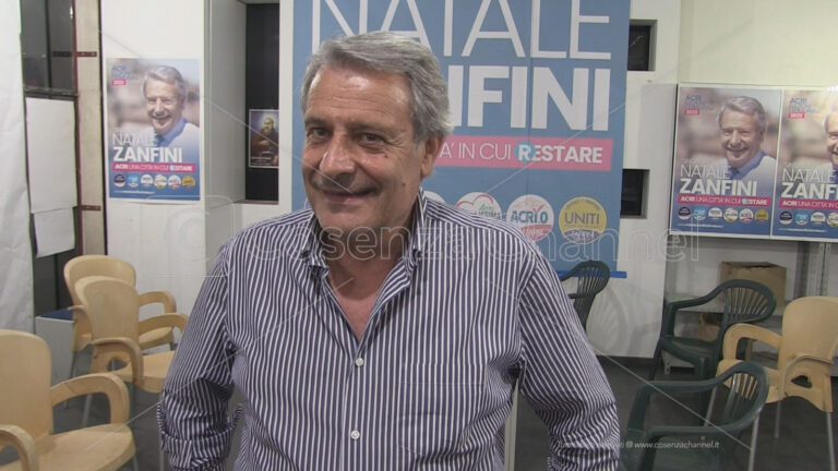 Acri, Zanfini: «Auguri a Capalbo, ma metà della popolazione è con noi» – VIDEO