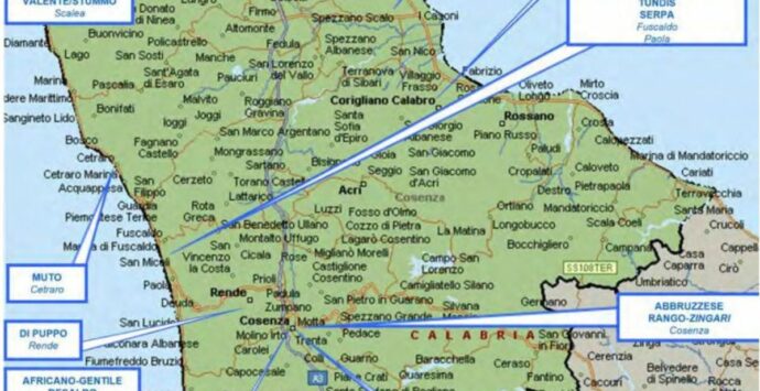 La Dia: «’Ndrangheta sempre più pervasiva in provincia di Cosenza». Ecco la mappa dei clan