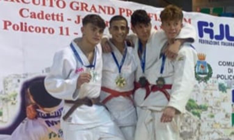 Judo, il 17enne Diego Sorrentino medaglia d’oro al Gran Prix Italia nella categoria cadetti