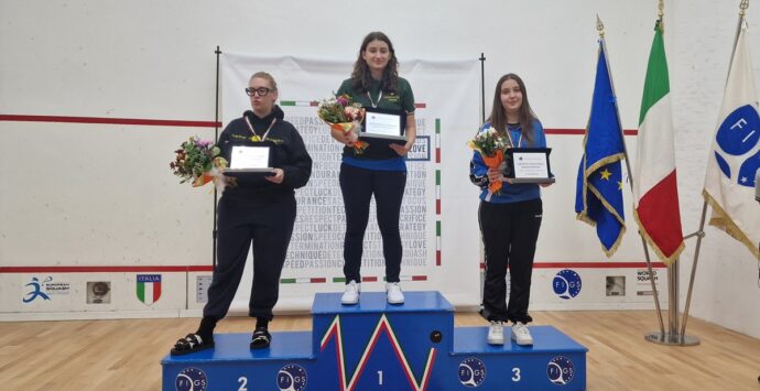 Squash, l’atleta cosentina Flavia Miceli è campionessa italiana giovanile
