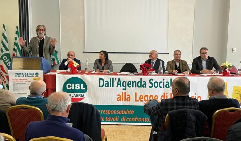 Cisl Calabria: «Manovra finanziaria condivisibile, ma restano alcune criticità»