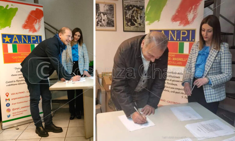 Otto comuni della Provincia di Cosenza firmano un protocollo d’intesa con l’Anpi: «Noi siamo antifascisti»
