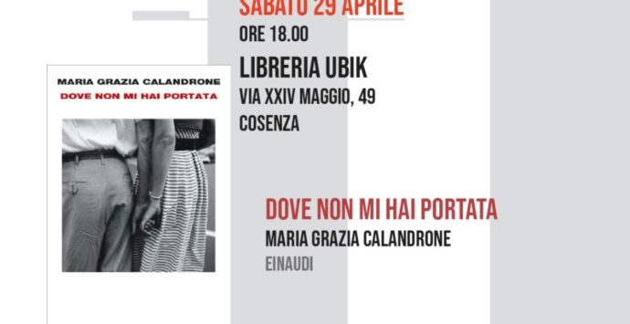 Cosenza, Maria Grazia Calandrone presenta il suo romanzo