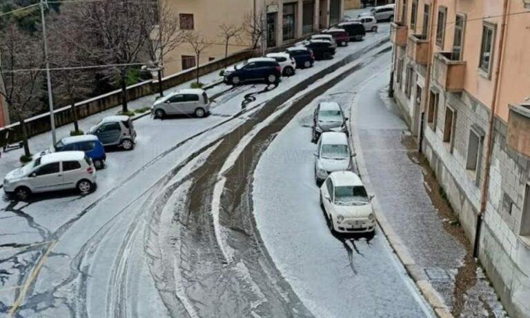 Neve, grandine e violenti temporali: ecco la Pasquetta in Calabria