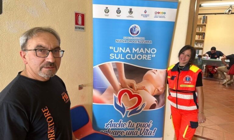 Prevenzione cardiologica, a Cerisano “salvato” un cittadino grazie al progetto “Una mano sul cuore”