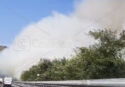 Grosso incendio tra Altilia e Rogliano. Il fumo è arrivato fino all’autostrada | VIDEO