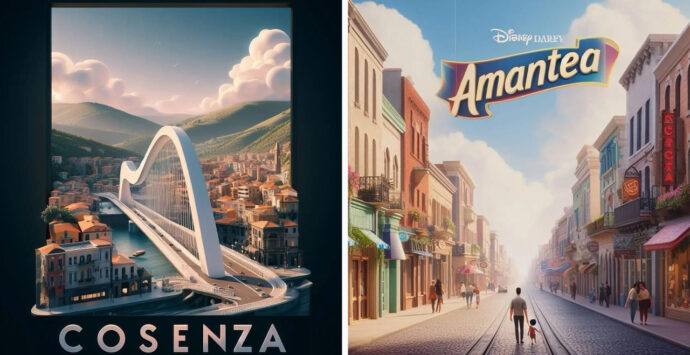 Cosenza e la Calabria come in un film Disney. L’esperimento (con l’Ai) di due creativi | FOTOGALLERY