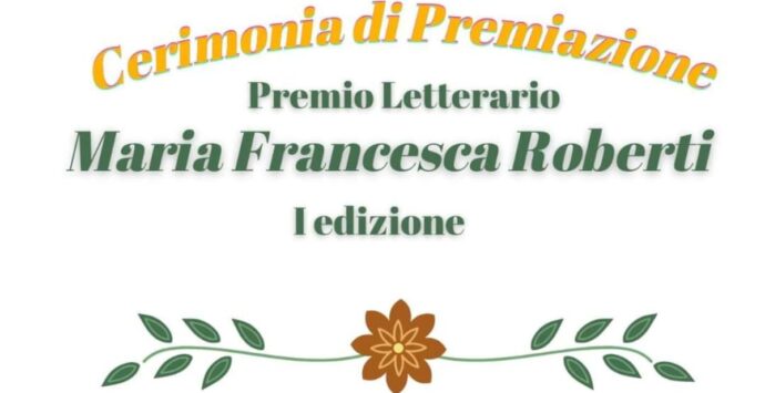 Onda D’Urto, a San Lucido la premiazione del “Premio Letterario Maria Francesca Roberti”