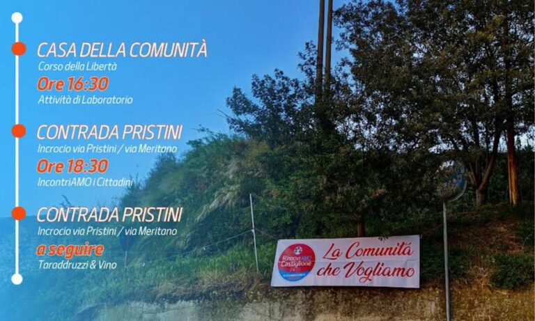 Elezioni a Castiglione Cosentino, candidati in tour nelle contrade
